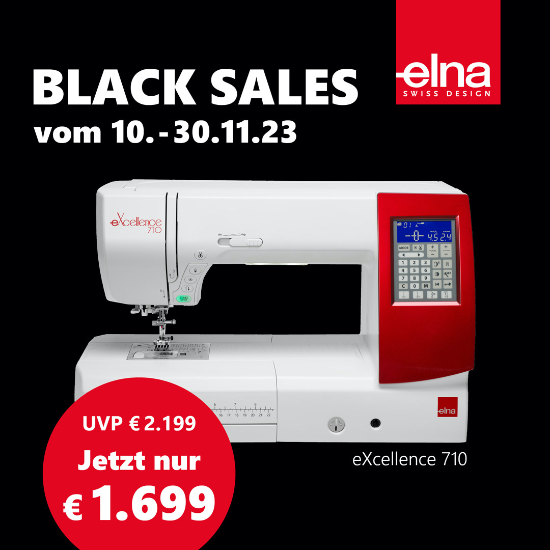 Black sales bei Elna eXcellence 710 reduziert